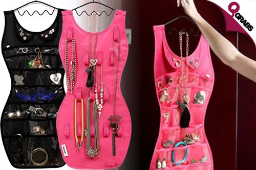 For QR49, Keep All Your Pretty Pieces Together with a Topdot Jewelry Organizer - Choose from Two Colors in a Fun Design! (QR79 Value)